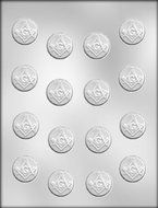 CK Products 1-1/8-Inch Masonic Mint Chocolate Mold