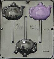 Tea Pot Lollipop Chocolate Candy Mold 3408