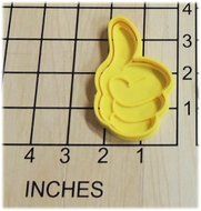 Kudos Thumbs Up Shaped Cookie Cutter and Stamp #1264 N2
