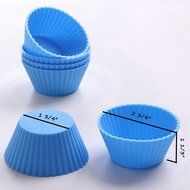 Jacobake Silicone Cupcake Liners Reusable Silicone Muffin Liners Silicone Muffin Cups for Baking(12 Pack Red)... N11
