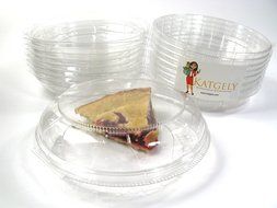 Katgely 6 Inch Plastic Pie Containers (Pack of 10) N4