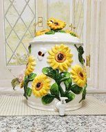 Sunflower Yellow Water Jar, Water Dispenser