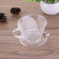 Transparent Brewing Coffee Dripper Drip Coffee Filter Cup PP Resin Material N2