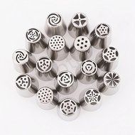 TecGeo(TM) 16PC/set Stainlees Steel Russian Tulip Icing Piping Nozzles Cake Decorating Tools Pastry Bag Fondant... N3