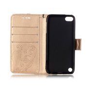 iPod touch 6 Case,iPod touch 5 Case,PHEZEN Beauty Luxury Bling Rhinestone Diamond Embossed Flower Butterfly PU... N9