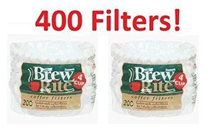 (400) Coffee Maker Cupcake Style 4-Cup Filter 47-201