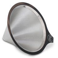 Pour Over Coffee Dripper with FREE Scoop and eBook Brewing Guide by Grand Central Coffee Co. - Stainless Steel...