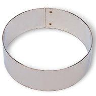 Matfer Bourgeat 371204 Flan Ring, Silver