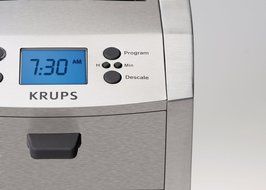 KRUPS KM8105 12-Cup Die-Cast Programmable Coffee Maker with Stainless Steel Housing, Silver