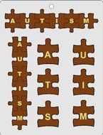 CK Products Autism Letters Choc Mold