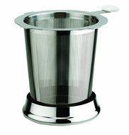 Frieling USA 18/8 Stainless Steel Tea Infuser with Dual Purpose Lid, 3.75" tall