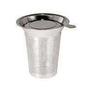 Frieling USA 18/8 Stainless Steel Tea Infuser with Dual Purpose Lid, 3.75" tall N2