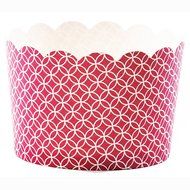 Simply Baked Jumbo Paper Baking Cup, Scarlet Medallion, 20-Pack, Entertain with Ease and Style, Serve Cupcakes...