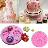 Silicone 3D Flower Fondant Cake Chocolate Sugarcraft Mold Decorating Tools DIY N8