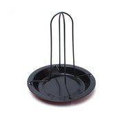 J-Creater Nonstick Vertical Chicken Roasting Roaster Rack Tin Tray Bowl N3