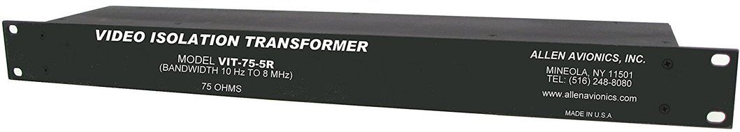 VIT-75-5R 5-Channel RACK MOUNT Composite Video Isolation Transformer