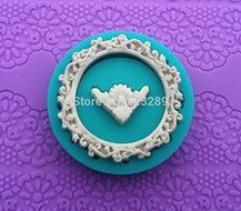 100% Food-grade Silicone Mold,1pc Round Frame Shapes Cake Chocolate Candy Jello Silicone Decorating Tools N2