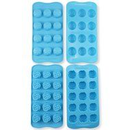 Candy Making Molds, 8 PCS YYP [Smile Face, Star, Apple, Sailboat, Sun, Diamond and Flower Mold] Silicone Candy...