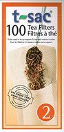 T-Sac Tea Filters, Size 2 (2-4 Cups), 100-count box (24) N2