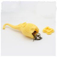 GOOTRADES Silicone Elephant Shaped Mug Cup Loose Leaf Herb Spice Filter Tea Infuser (Grey) N4