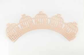 HUAL Cupcake Wrappers 50 Filigree Artistic Bake Cake Paper Cups Birdcage Lace Laser Cut Liner Baking Cup Muffin... N3