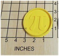 Pi Symbol Shaped Cookie Cutter and Stamp #1196
