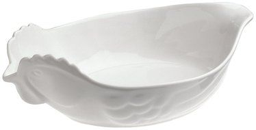 Revol Happy Cuisine White Porcelain 2 Quart Poultry Roasting Dish