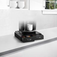Mind Reader Vue/Tassimo/Vertuoline Black Coffee Pod Double-Drawer Dispenser