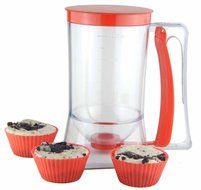 Fresh Taste Cake Batter Dispenser - Pancake, Waffles, Cupcakes, Muffins Dispenses With Just One Squeeze of the...