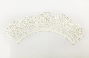 HUAL Cupcake Wrappers 50 Filigree Artistic Bake Cake Paper Cups Spider silk Lace Laser Cut Liner Baking Cup Muffin... N3