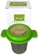 Tea Filter &amp; Infuser For All Loose Tea, BONUS Silicone Liners Add Grip &amp; Stop Burns, Premium Stainless Steel,... N5