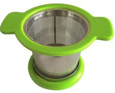 Tea Filter &amp; Infuser For All Loose Tea, BONUS Silicone Liners Add Grip &amp; Stop Burns, Premium Stainless Steel,... N6