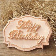 Happy Birthday Silicone Mould Cake Decorating Lace Impression Mat Baking Mold N2