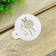 Sher Knitting Cookie Stencil Set, Cookie Stencil,Stencil for Cake Decorating, N3