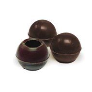 Belgian Chocolate Hollow Form for making Bon Bon - Truffle Shells Dark Chocolate &Oslash;25mm - 504 pces