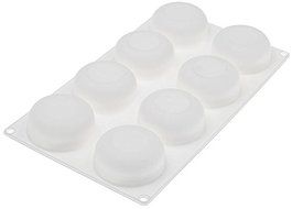 Silikomart White Non Stick Stone 8 cav