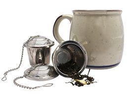 Loose Leaf Tea Strainer Steeper Infuser (Set of two). Food Grade Stainless Steel N2