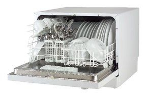 Premia PDW-66EW 6 Place Setting Countertop Compact Dishwasher