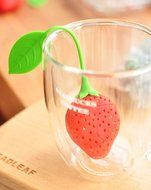 Dealglad New 3pcs Cute Reusable Strawberry Silicone Herbal Spice Tea Leaf Infuser Strainer Filter Bag Tea Ball... N6