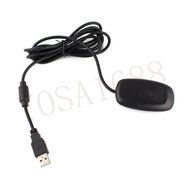 YOSA Windows PC Wireless USB Receiver Gaming Adapter for Xbox 360 Controller Black N6