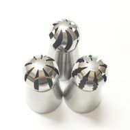 9Snail Cake Decorating Supplies NEW 3pcs/set Sphere Ball Tips Russian Icing Piping Nozzles Tips Pastry Cupcake