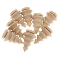 Phenovo Blank DIY Wooden Christmas Tree Peg Dolls Party Cake Toppers Pack of 10 N7