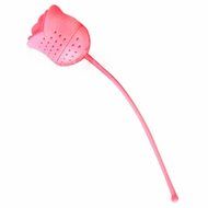GOOTRADES Silicone Rose Flower Design Tea Leaf Strainer Herb Spice Infuser Filter (pack of 2) (Blue)