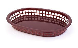 New Star 44003 Fast Food Baskets, 10.5 by 7-Inch, Brown, Set of 12