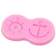 Julyshop Anchor Ship Wheel Fondant Mould Cake Decor Chocolate Biscuit Baking Mold