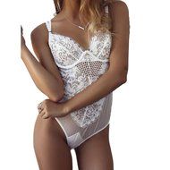 Underwear, PHOTNO Summer Beach Fashion Women Lace Backless Jumpsuit Swimsuit Bodysuit N7