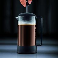 Bodum Brazil 8-Cup French Press Coffee Maker, 34-Ounce, Black N4