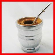 ARGENTINA MATE GOURD YERBA TEA WITH STRAW BOMBILLA SET KIT DIET DRINK THIN 4811 N2