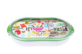French Bull - Divided Lunch Container - Pack and Snack - Bento Lunch Box - Multidot N10