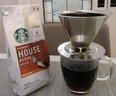 Ruzels Stainless Steel Pour Over Coffee Dripper with Reusable Double Layer Micro Mesh Filter N6